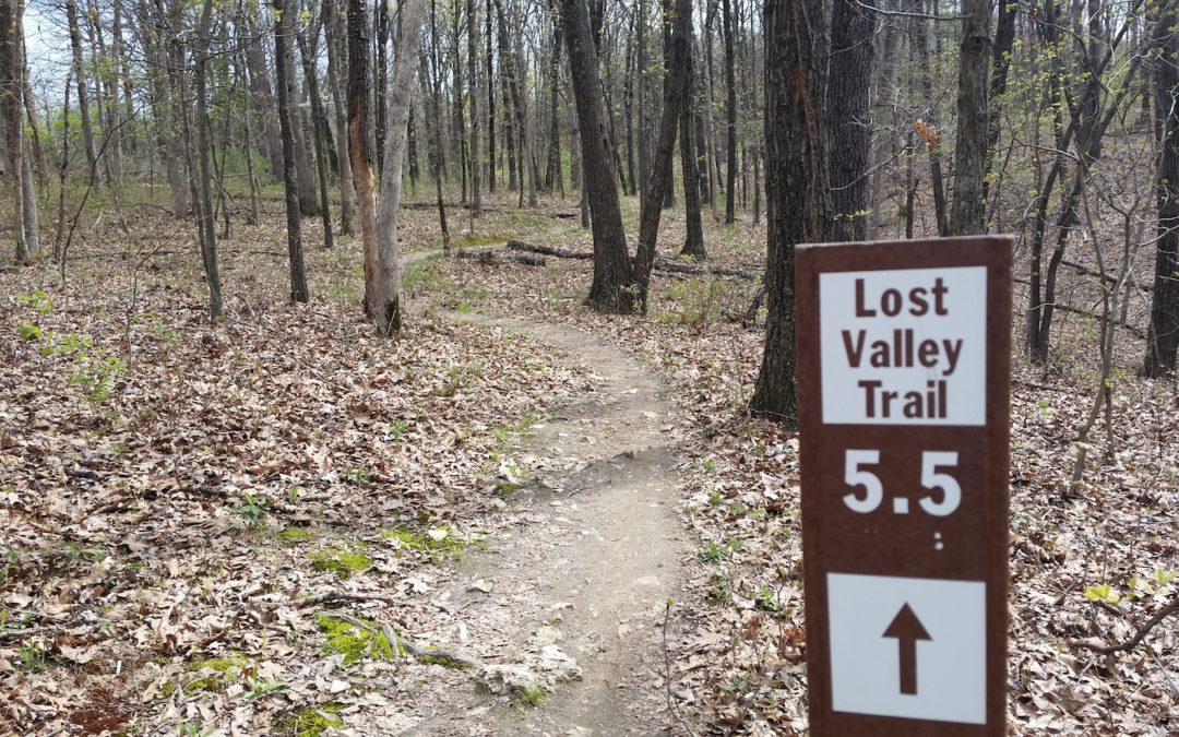 Trail Profile Lost Valley Trail in Weldon Spring, Missouri Terrain