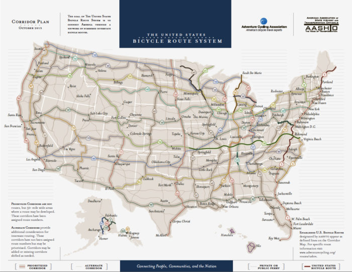 U.S. Bike Route System