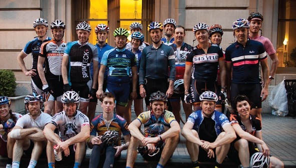 Ride on Chicago participants