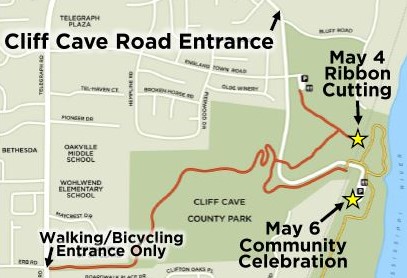 Cliff Cave Park Map