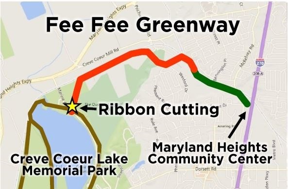 Fee Fee Greenway map