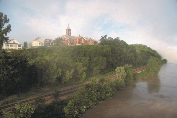 Hermann, Missouri, overlooking the Missouri River