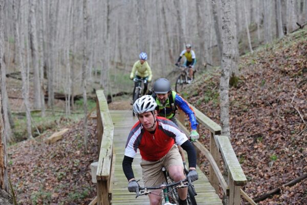Mountain biking in Brown County, Indiana