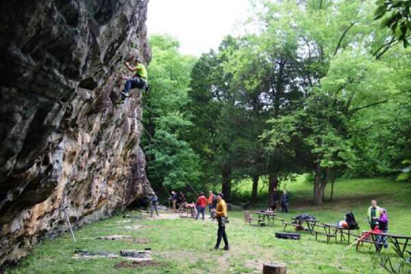 Climbing at Giant City