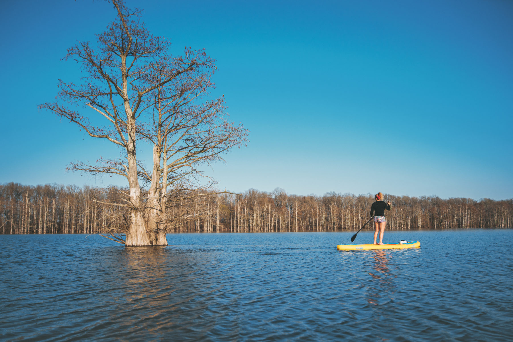 Stand-Up Paddleboarding in Fall and Winter
