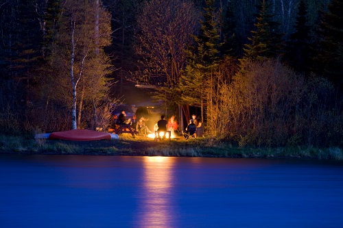 Canoe camping