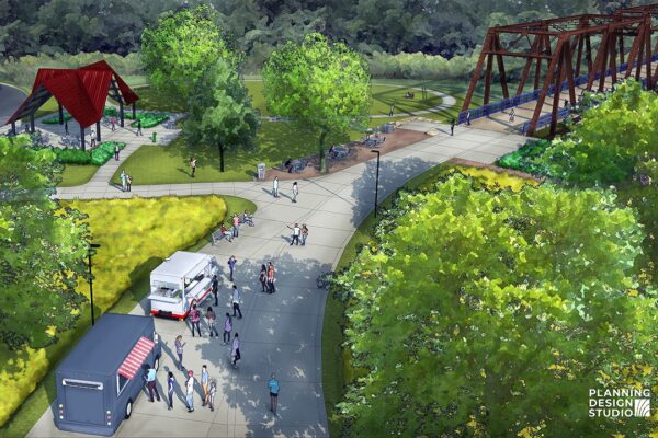 Old Chain of Rocks Bridge Rendering