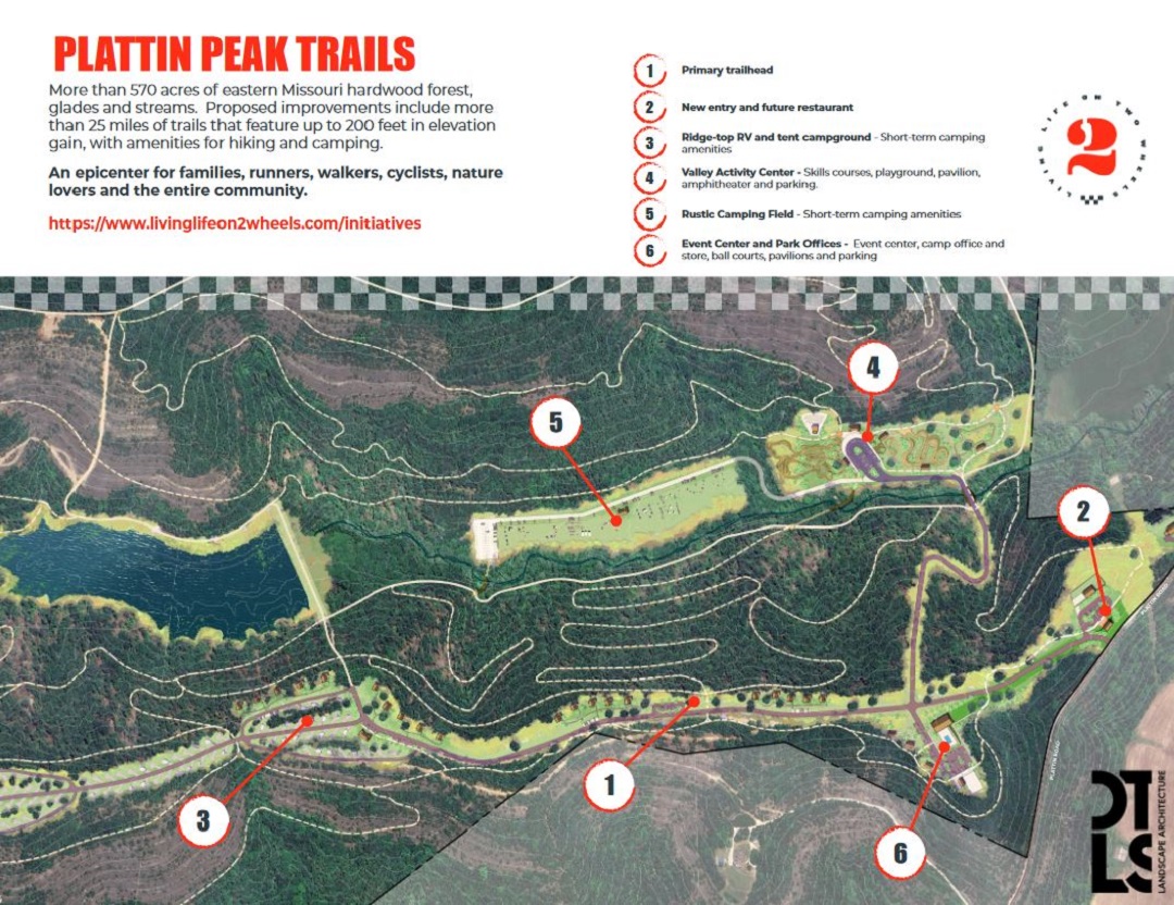 Plattin Peak Map