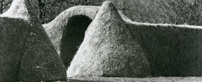 Susan Crowder, Formal Garden, Study for Hedges, 1992. Charcoal on paper. Laumeier Sculpture Park Collection.
